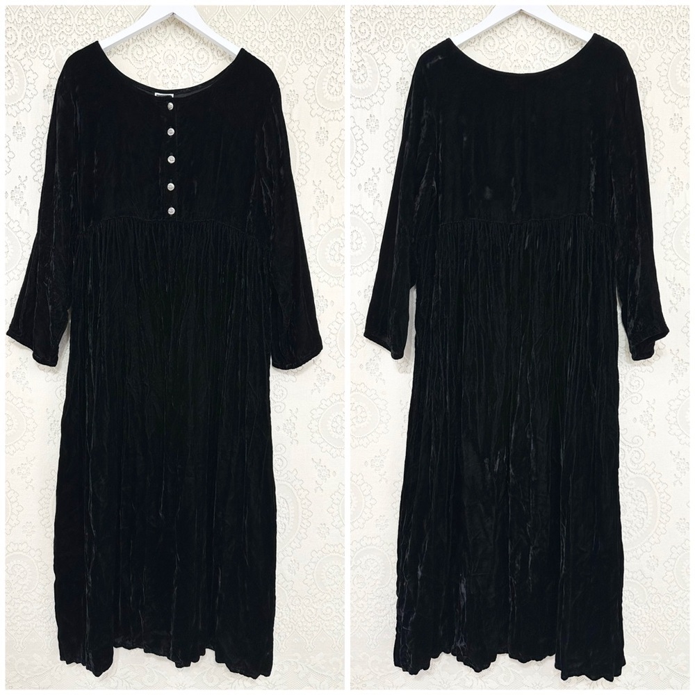 Vintage Tisa Corrales New Mexico Velvet Maxi Dress